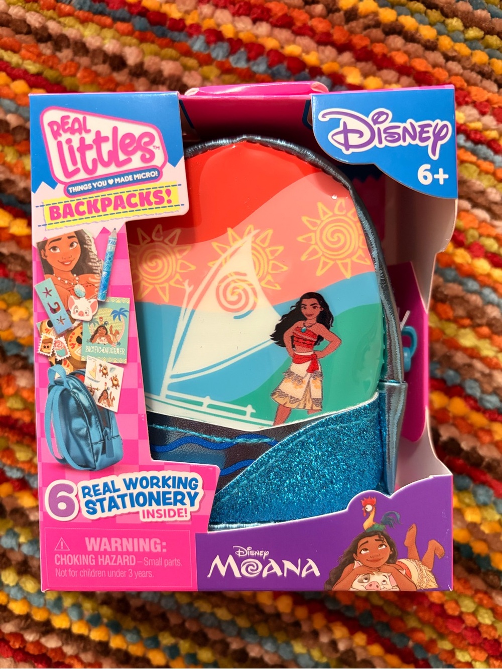 NIB Disney Moana Real Littles Backpacks with Real Working Stationery, Moose Toys